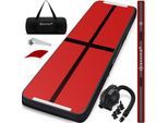 KESSER® Turnmatte Aufblasbar Airtrack 2m/3m/4m/5m/6m Fitness-Matte Gymnastikmatte inkl. Tragetasche & elektr. Luftpumpe Yogamatte, Tumbling Matten, Trainingsmatte, Turn- & Fitness