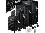 KESSER® 4tlg. Hartschalenkofferset Hartschalenkoffer Reisekoffer Set Reisekofferset Trolley Koffer Inkl. Kofferwaage + Gepäckanhänger Rollkoffer Schloss 4 Rollen ABS-Hartschale Teleskopgriff S-M-L-XL