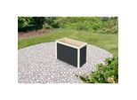 Karibu Hochbeet anthrazit 690x1330x820 mm Hochbeet Pflanzkasten Frühbeet Gartenbeet