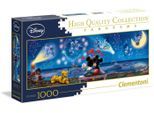 Clementoni® Puzzle Panorama High Quality Collection, Disney Mickey und Minnie, 1000 Puzzleteile, Made in Europe, FSC® - schützt Wald - weltweit, bunt