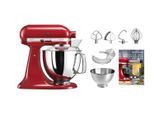 KITCHENAID Küchenmaschine "KSM200", bunt (rot, silberfarben), Küchenmaschinen, Küchenmaschine