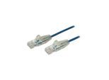 StarTech.com 2.5m CAT6 Cable - Blue Slim CAT6 Patch Cord - Snagless - LSZH - patch cable - 2.5 m - blue - Blau - 2.5 meter