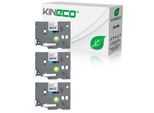 3x Schriftband kompatibel zu Brother TZE-231, Schwarz auf Weiss, 12mm x 8m