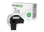 3x Etiketten kompatibel zu Brother DK-11209, 29mm x 62mm