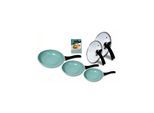 Starlyf® 3er Pfannenset Jade - Beschichtung - mit Glasdeckel Jade Pan Set