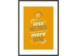 Paperflow Wandbild "Less meetings more doing" 420 x 594 mm