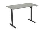 euroseats Oxyd Rechteckig Elektrisch Höhenverstellbar Sitz-Stehschreibtisch Holz, Metall Schwarz 1.200 x 800 x 750 - 1.235 mm