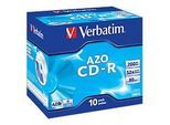 Verbatim CD-R AZO Crystal 52x 700 MB 10 Stück