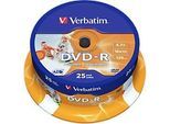 Verbatim DVD-R Bedruckbar 16x 4.7 GB 25 Stück
