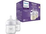 Philips AVENT Babyflasche Natural Response SCY900/02, 2 Stück, 125 ml, ab 0 Monaten, weiß