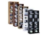 VCM Holz CD DVD Stand Regal CD Regal mit Platz für 204 CDs oder 72 DVDs oder 40-Videos Maße: H. 92 x B. 42 x T. 20 cm Elegantes CD/DVD Regal Blu ray Regal - Milano