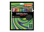 STABILO ® Arty GREENcolors FSC®-certified colored pencil cardboard wallet of 24 pens