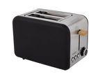 FURBER Toaster "Toaster Schwarz/Holz", schwarz, Toaster, Toaster