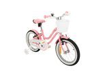 Actionbikes Kinderfahrrad Starlight 16 Zoll, Rosa, Stützräder, Fahrradkorb, Klingel, Kettenschutz (Classic)