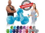 Miweba Sports Gymnastikhanteln 2er-Set NKH100, bodenschonend, 0,5-10 kg, Anti-Rutsch-Oberfläche (Türkis, 2x 6,0 Kg)