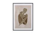 Bloomingville Bild Chika, 52 x 1 x 72 cm, schwarz