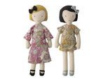Bloomingville Molly und Vida Soft Puppen, 10x6x35cm
