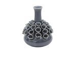 byRoom Vase aus Keramik rund, 15 cm, blau
