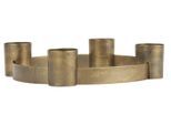 IB Laursen Adventskerzenhalter für 4 Stabkerzen, Ø26 x H5,1 cm, messing