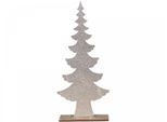 Chic Antique Weihnachtsbaum mit Glitzer, H25/L11/B4 cm, champagner