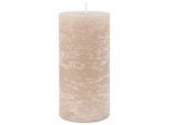 IB Laursen Rustikale Stumpenkerze, Höhe 14 cm, Ø 7 cm, rosa