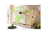 TiCAA Etagenbett "Marcel" Kiefer Natur Classic