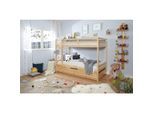 TiCAA Etagenbett Finn Natur mit Zusatzbett
