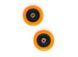 My Hood Set of Wheels 100 mm - Black/Orange
