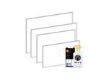 Heidenfeld Infrarotheizung HF-HP110, Wand/Decke, Alu-Rahmen, App, Fernbedienung, IP54, Thermostat (1000 Watt)