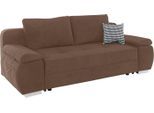 COLLECTION AB Schlafsofa Pumo, mit Boxspring-Aufbau, Bettfunktion und Bettkasten, inklusive Federkern, braun