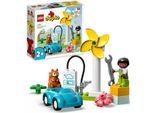 LEGO® Konstruktionsspielsteine Windrad und Elektroauto (10985), LEGO® DUPLO Town, (16 St), Made in Europe, bunt