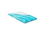 Juskys orthopädischer Topper 90 x 200 cm - 7 Zonen aus Memoryschaum 7 cm dick H2 - H3