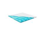Juskys orthopädischer Topper 140 x 200 cm - 7 Zonen aus Memoryschaum 7 cm dick H2 - H3