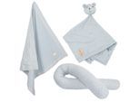 roba Organic Geschenkset 'Lil Planet' hellblau, Bio-Bettschlange, -Decke & -Schmusetuch