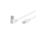 CAT 5e patchcable 1x 90°angled U/UTP white 2 m