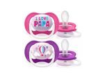 Philips Avent SCF080/04 Ultra Air Pacifier 2-pack assorted colors