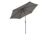VCM Sonnenschirm Ø 2,9m Schirm mit Kurbel neigbar wasserabweisend UV-Schutz 50 + Anthrazit