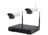 Inkovideo INKO-22M Komplettset 4-Kanal Netzwerkrekorder mit 2 x Full HD 3MP Überwachungskameras