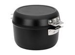 Snow Peak - Home & Camp Cooker - Topf Gr Pot 2,5 l, Pan 0,9 l schwarz/grau