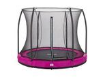 Salta Trampoline - Comfort Edition Ground - rund - Ø251cm - Schutzrand Pink