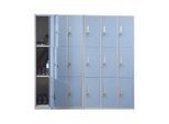 Schließfach Preston T829, Schließfachschrank Wertfachschrank Spind, Metall 9 Fächer, blau