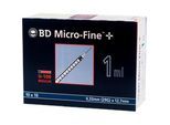 BD Micro-Fine+ Insulinspr.1 ml U100 12,7 mm 100X1 ml