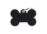 MyFamily ID Tag Basic collection Big Bone Black in Aluminum