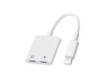 4 en 1 Adaptateur Casque pour iPhone, [certifié Apple Mfi] Répartiteur iPhone à Deux Ports Lightning Musique Charge Appel Contrôle de Fil