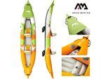 Aqua Marina Kajak 412x83 cm für 2 Personen mit Luftsitz verstellbarer Lehne Transporttasche Reparatu