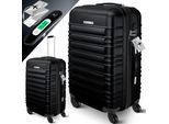 KESSER® Reisekoffer Hartschalen-Koffer Inkl. Kofferwaage + Gepäckanhänger Trolley Gepäck Rollkoffer Zahlenschloss 4 Rollen ABS-Hartschale Teleskopgriff