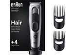 Braun Haarschneider Haarschneider HC7390, 17 Längeneinstellungen, Abwaschbar, grau