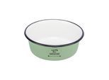 Trixie Bowl enamel/stainless steel 0.3 l/ø 12 cm green