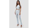 RAYSHYNE Damen Freizeitanzug 2-tlg., Femininer Lounge Zweiteiler Hose & Wickeltop RS22