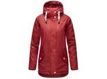 NAVAHOO Damen Warmer Regenjacke Wasserdichter Regenmantel mit Kapuze Oceans Heart